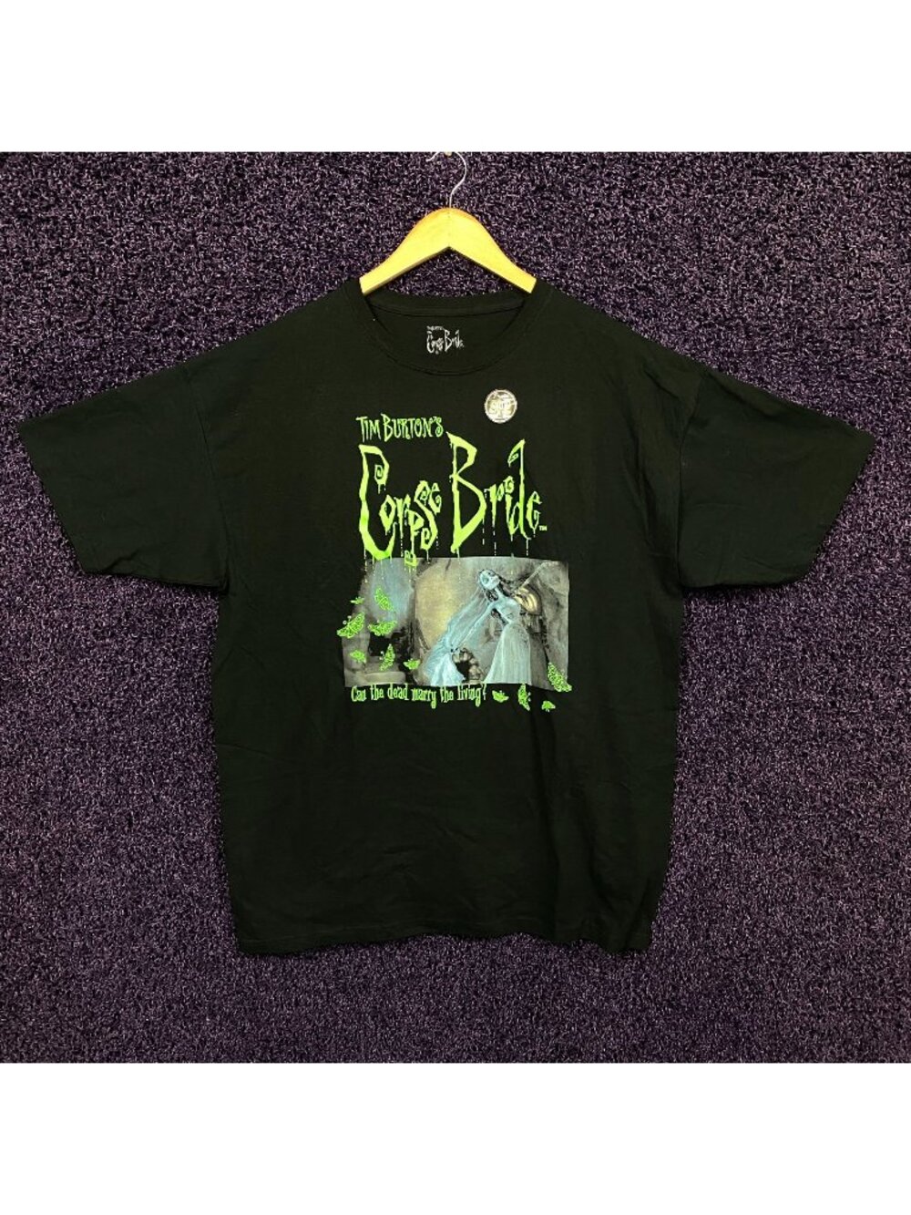 Corpse Bride Glow in the Dark Emily Tshirt size XL